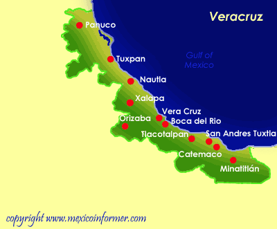 Veracruz Karte